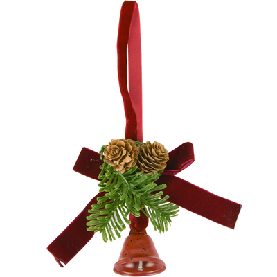 蝴蝶结松果装饰铃铛小挂件挂饰