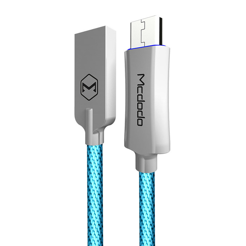 自动断电安卓数据线锌合金接头抗拉编织线QC3.0快充android充电线适用华为荣耀vivo小米红米手机microUSB通用