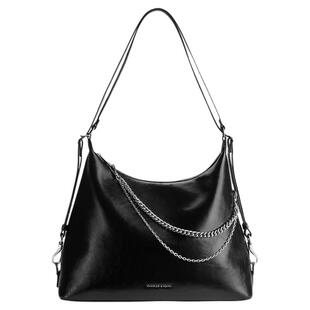 CHARLES&KEITH26春新品CK2-40782798大容量链条托特包双肩包hobo