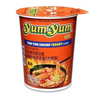 泰国进口养养牌冬阴功面酸辣虾味浓汤杯面70g 青咖喱速食品方便面