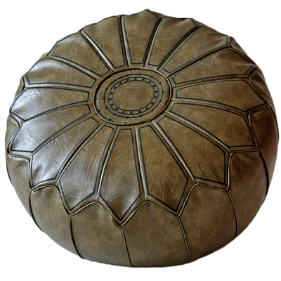 MJ家居坐墩蒲团皮质坐垫圆形坐墩