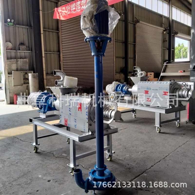 牛粪猪粪干湿分离机 科瑞批发不锈钢螺旋挤压机 养殖场粪便脱水机