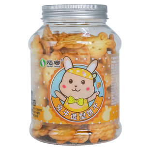 恬蜜 兔子造型饼干 造型讨喜酥脆好吃儿童饼代餐