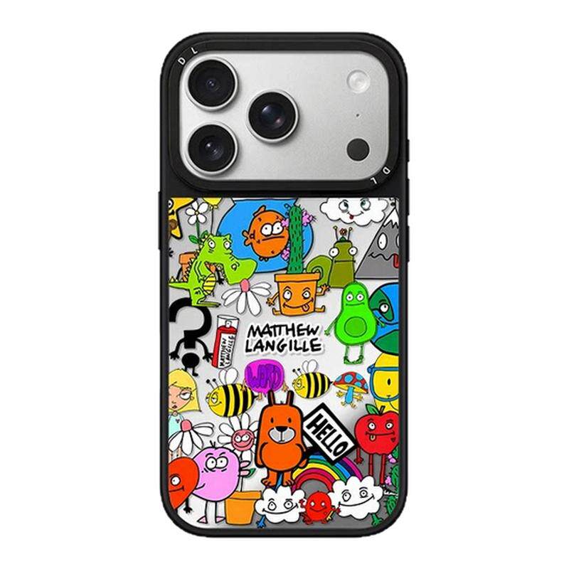 CASETiFiY联名MatthewLangille涂鸦怪兽适用16苹果iPhone18pro/17ProMax磁吸15手机壳13卡通14华强北平替潮女