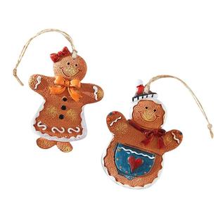 圣诞节装饰品创意圣诞树装饰姜饼人饼干挂饰小配件场景布置挂件