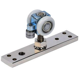 折叠门五金配件木门万向吊轮两轮静音上移门滑轮轨道吊轨推拉吊门