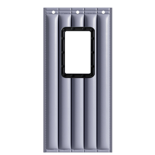 德国进口超市专用磁吸加厚防寒门帘保温隔断透明视窗加厚保暖门帘