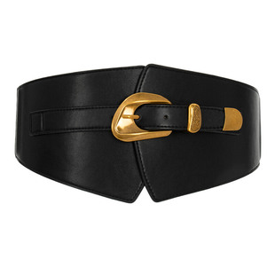 复古松紧宽腰封配裙子大衣腰带配饰女款装饰弹力皮带高级2025新款