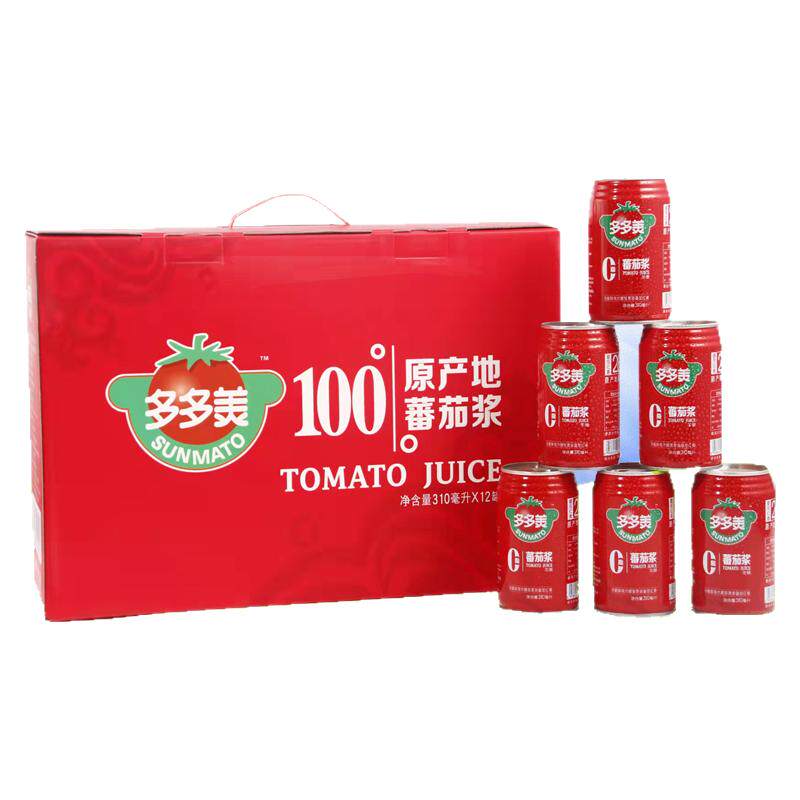 内蒙古多多美浓缩加糖12罐番茄汁