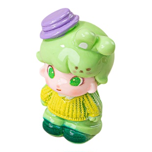折耳戴帽迪莫 盲盒潮玩diy饰品玩具小摆件树脂网红手办配件转转乐