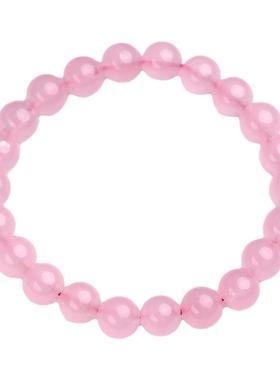 晶韵水晶粉玉髓手链旺爱情粉色