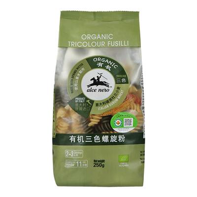 alce有机三色螺旋粉意大利面条