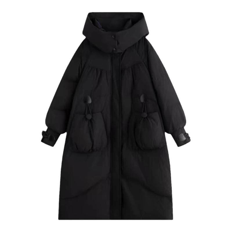 中长款羽绒服鸭鸭连帽