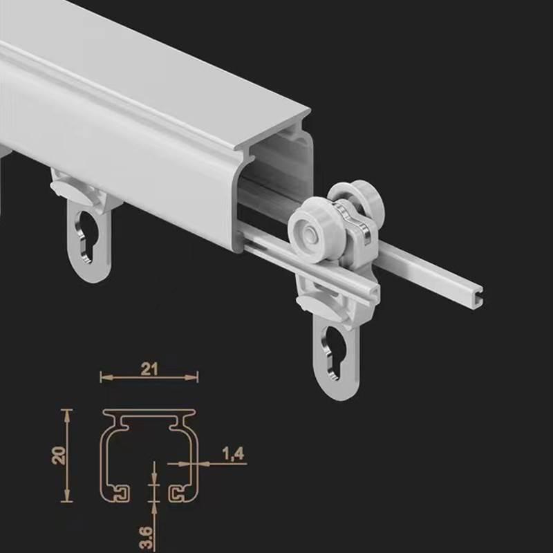 窗帘轨道配件阳台过道顶部中间横梁神器包梁过梁专用纳米静音轨道