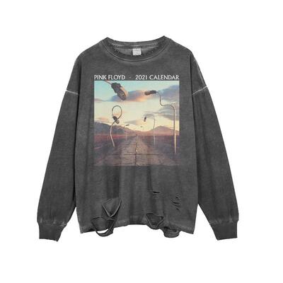 英伦摇滚复古打底平克弗洛长袖