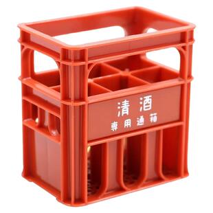YAMADA微型瓶装箱篮子6格收纳盒可装Kodomo迷你浸透印面包牛奶箱