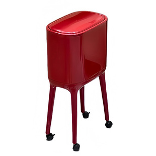 厨房垃圾桶专用家用2026新款高颜值带盖可移动大容量免弯腰高脚