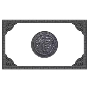 福字仿古砖雕塑料影壁墙中式庭院照壁墙围墙背景墙装饰角花线条