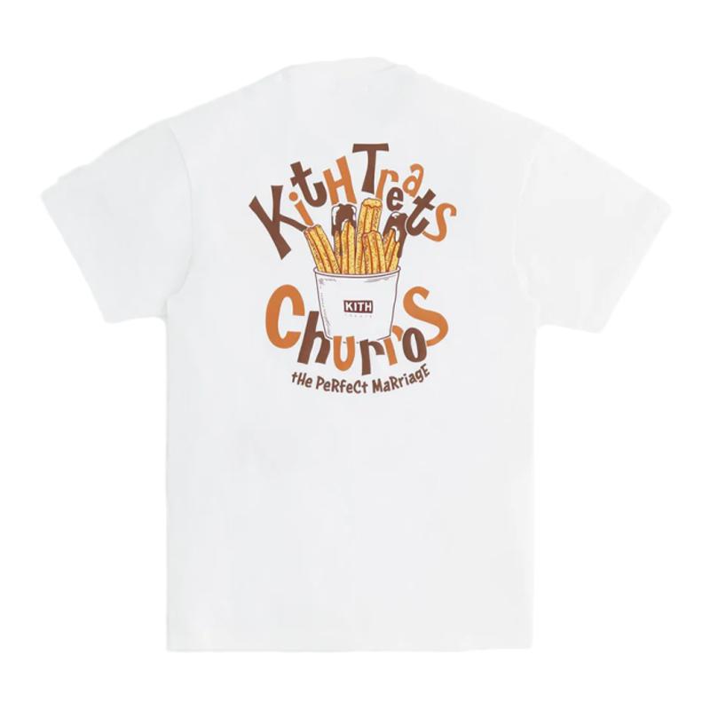 KITH 24SS TREATS CHURRO口袋薯条油条印花男女休闲情侣短袖T恤