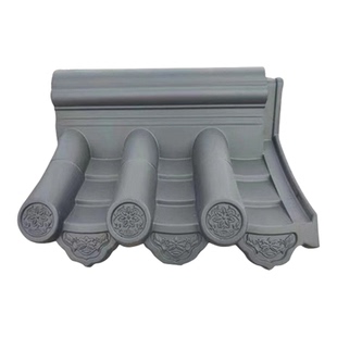 仿古一体墙头帽双面瓦 水泥外墙围墙帽院墙帽装饰瓦 24 37墙通用