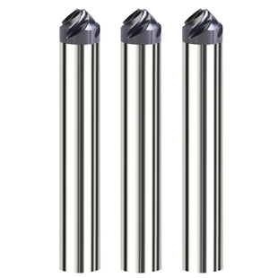 钨钢螺旋槽倒角刀90度45°内孔倒角刀合金数控加工中心4刃钢铝用