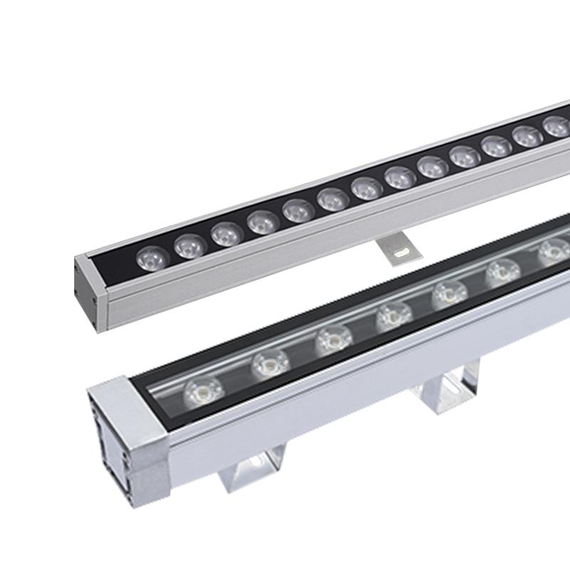 led洗墙灯户外防水室内外墙全彩dmx512外控24v七彩婚庆条形投射灯