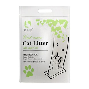 妙斯顿混合猫砂6L除臭几近无尘豆腐猫沙膨润土结团5斤装2.5kg包邮