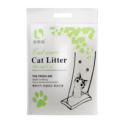 妙斯顿混合猫砂6L除臭几近无尘豆腐猫沙膨润土结团5斤装2.5kg包邮