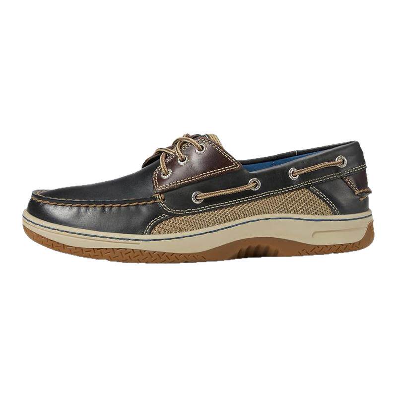 Sperry帆船鞋男鞋Billfish 3孔纯皮皮鞋春秋商务休闲低帮鞋乐福鞋