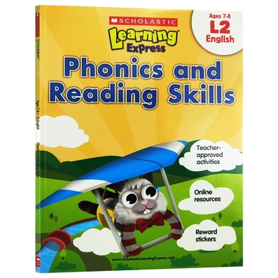 学乐学习列车系列练习册L2 自然拼读与阅读能力 英文原版 小学二年级美国英语教材 Scholastic Learning Express L2 英文版书籍