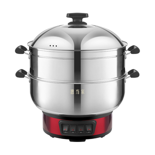 惠当家多功能商用大容量电煮锅大火力蒸锅食堂工地炒菜蒸煮一体式