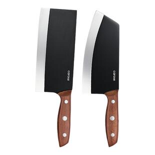 卡罗特菜刀家用斩切两用刀厨师专用不锈钢切肉切片刀阳江斩骨刀具