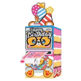 趣味2025蛇年ATM取款机红包盒抽钱取钱拉出钱生日礼物创意惊喜派