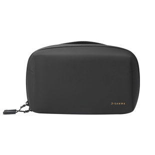 日本SANWA数码收纳包防水防震大容量便携小挎包卡带盒switch收纳包ns保护套充电器数据线内存卡多功能整理袋