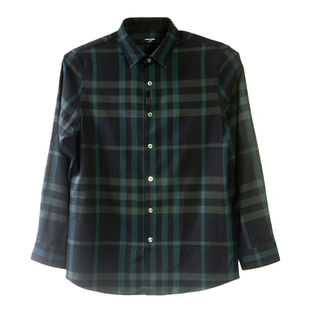 仅48码利奥纳多LEONARDO老人头秋冬季羊毛休闲男士长袖衬衫2032