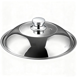 锅盖家用304不锈钢圆形防烫加高可视盖子通用32 34cm蒸锅炒菜锅
