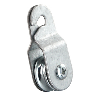 轴承滑轮温室大棚配件放风口轨道推拉门专用镀铝锌加厚挂钢丝吊环