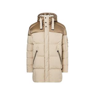 BOGNER博格纳 经典冬季JONES-D男士哑光拼色中长款连帽保暖羽绒服