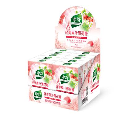 津舒清爽果汁薄荷糖水果糖硬糖