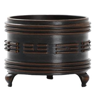 纯铜香炉迷你小号宣德炉仿古熏香炉家用供奉线香底座檀香香插香座