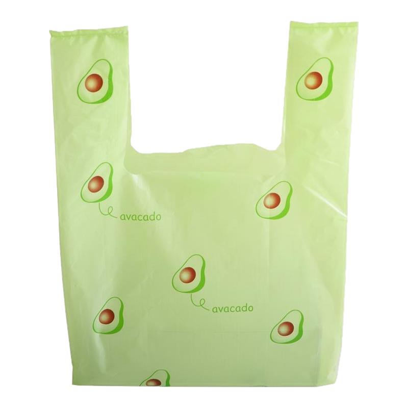 牛油果绿色塑料手提袋烘焙蛋糕甜品打包袋饰品包装袋子礼品袋