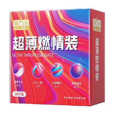 第6感超薄冰火带刺套有储精囊