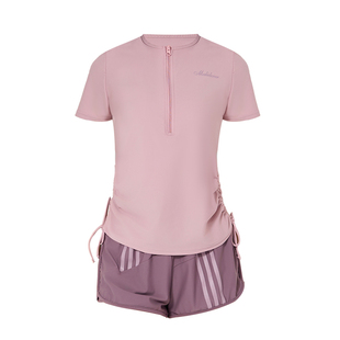 泡温泉分体泳衣女保守高级感新款三件套显瘦遮肉游泳馆专用泳装女