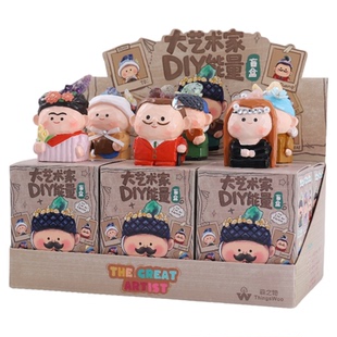 大艺术家能量水晶盲盒2025新款女孩可爱木雕风格艺术家小红书同款