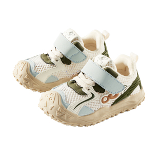 欧孕婴儿学步鞋秋冬1到2岁2025新款男女宝宝机能鞋网面防滑鞋子