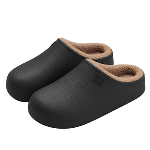 eva防水棉拖鞋男士秋冬室内家居2025新款厚底保暖毛绒拖鞋女士冬