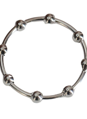 Kissilver女925纯银韩系闭口戒指