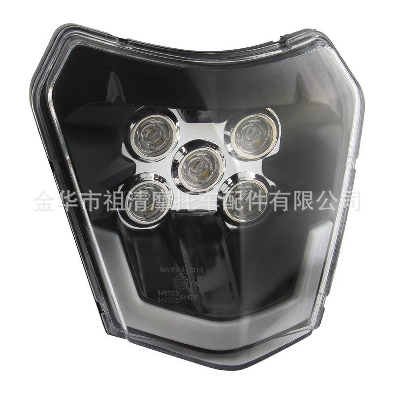 摩托车配件适用于KTM通用灯芯车灯5头日间行越野摩托车前大灯LED
