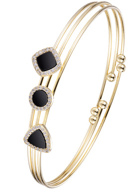 几何多层少女风ins饰品百搭手镯