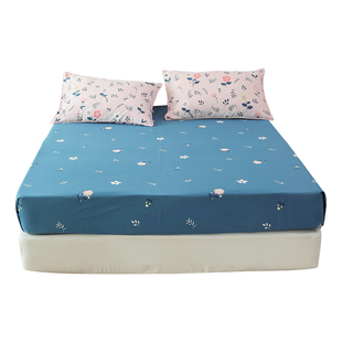 纯棉床笠单件全棉床垫套1.5米床单床罩1.8席梦思保护套榻榻米定制